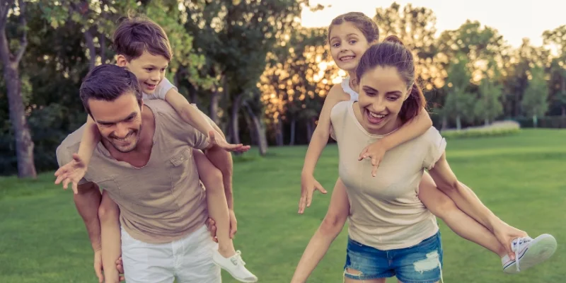 Canberra Childcare - Canberra Family Running in the Park